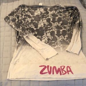 Zumba pullover burnout top